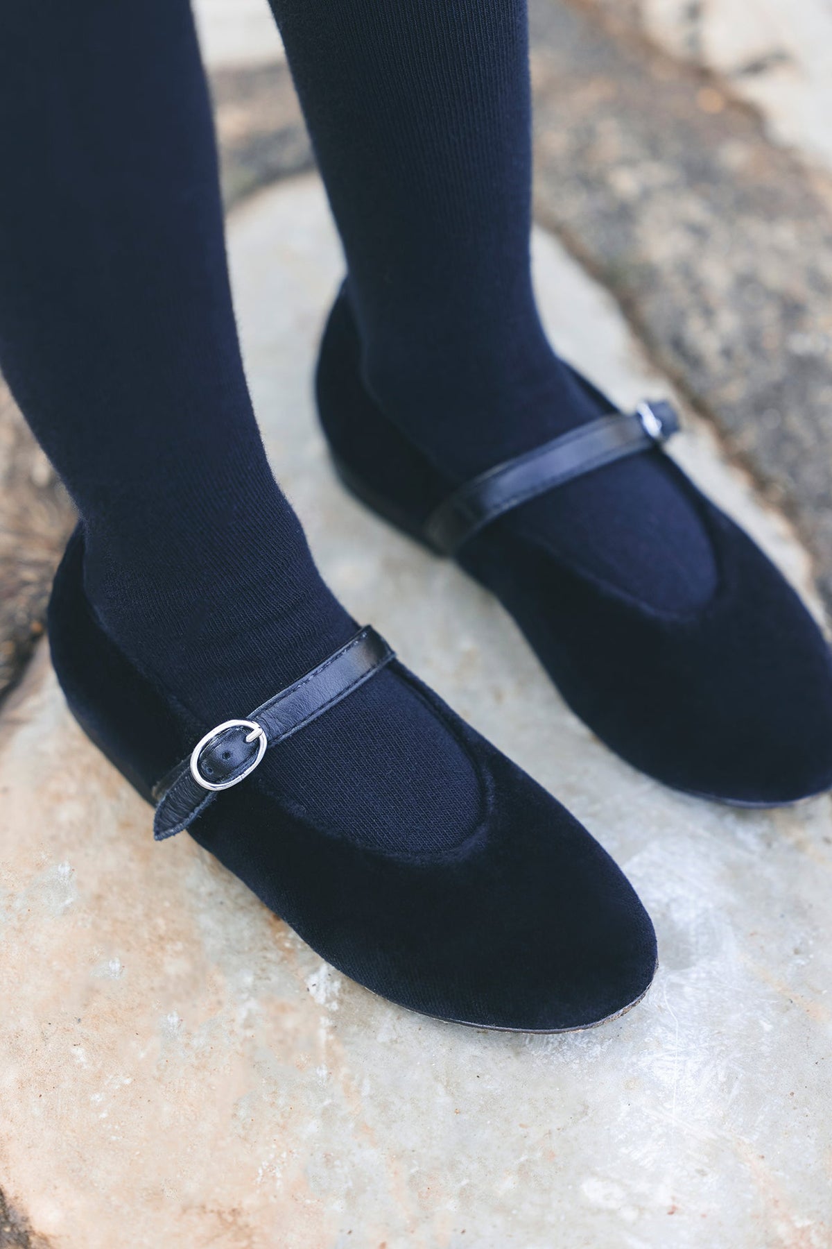 ZNO PICS // Ballerines - Marine velours