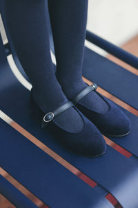 ZNO PICS // Ballerines - Marine velours