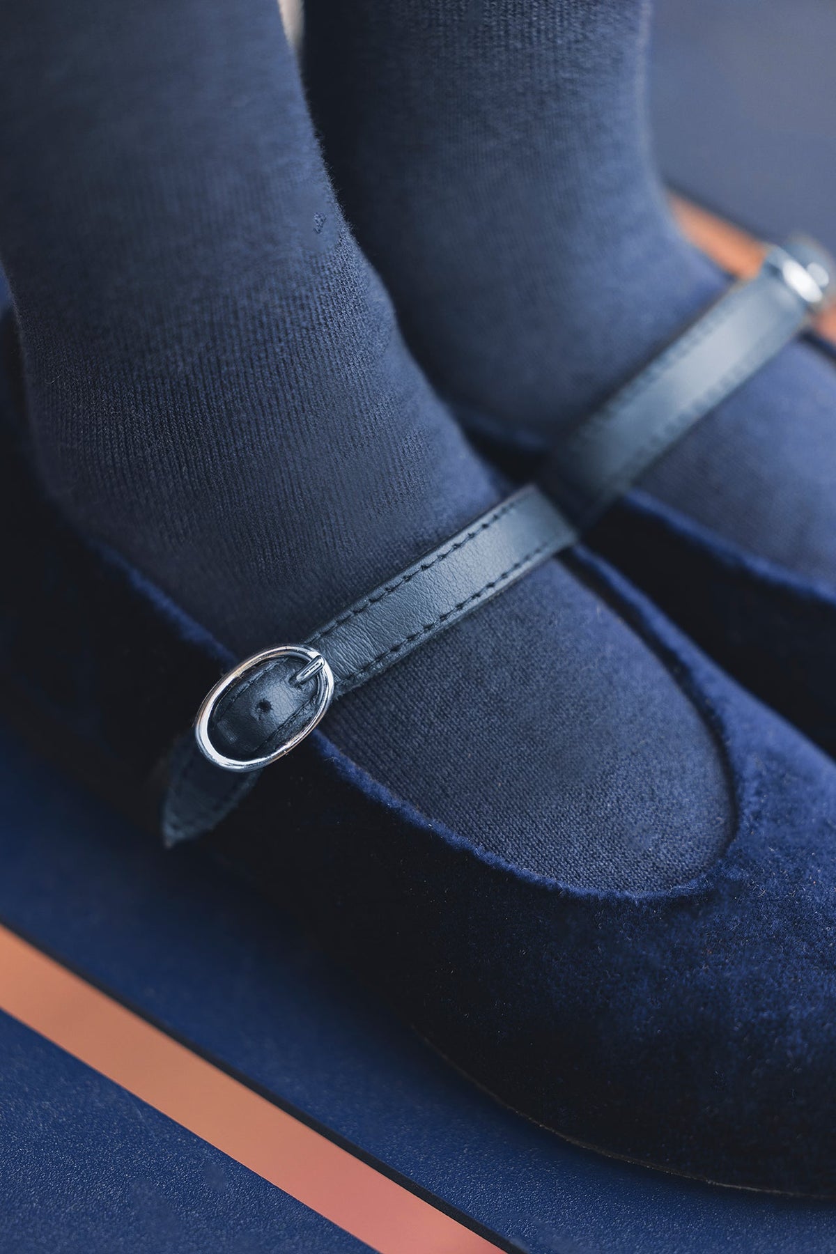 ZNO PICS // Ballerines - Marine velours