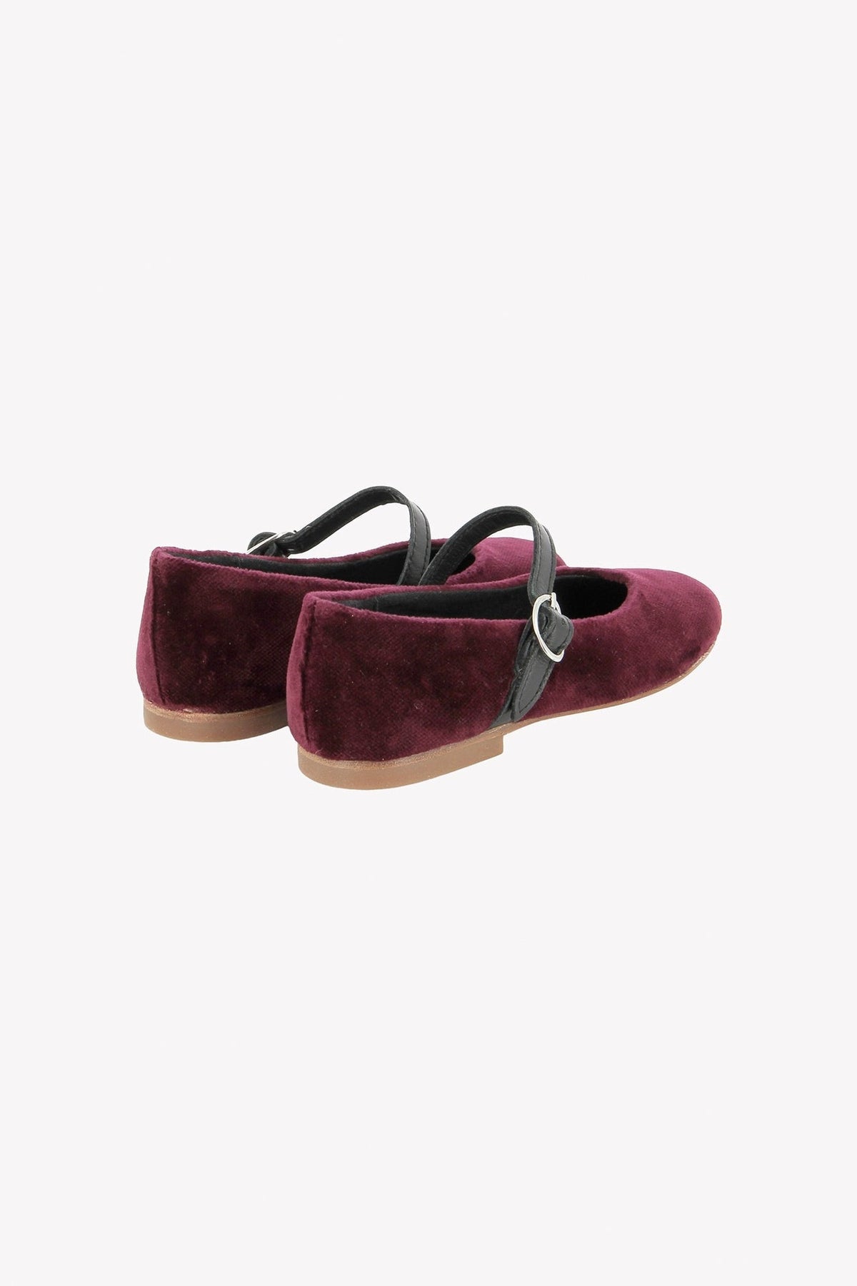 Ballerines en velours - Aubergine