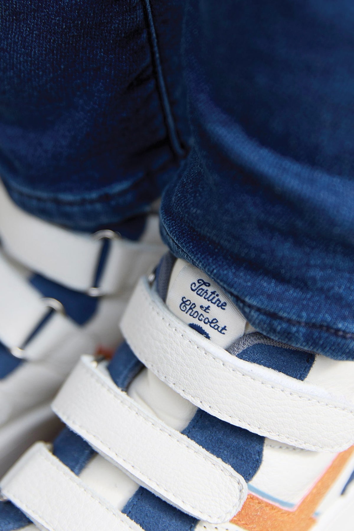 Baskets montantes en coton - Blanc