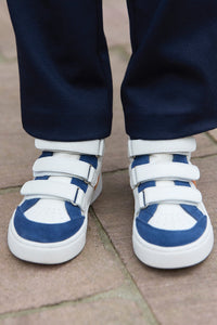 Baskets montantes en coton - Blanc