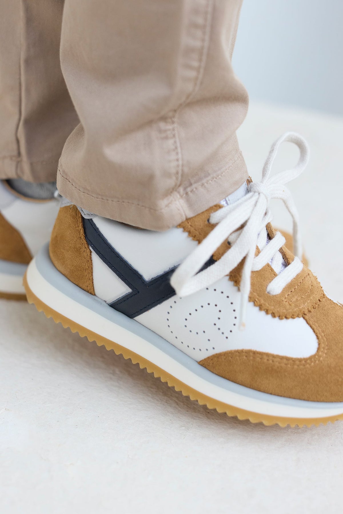 Baskets - Marron cuir