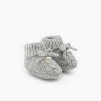 Gris Clair Chiné / Chaussons - Gris Chiné Nœud