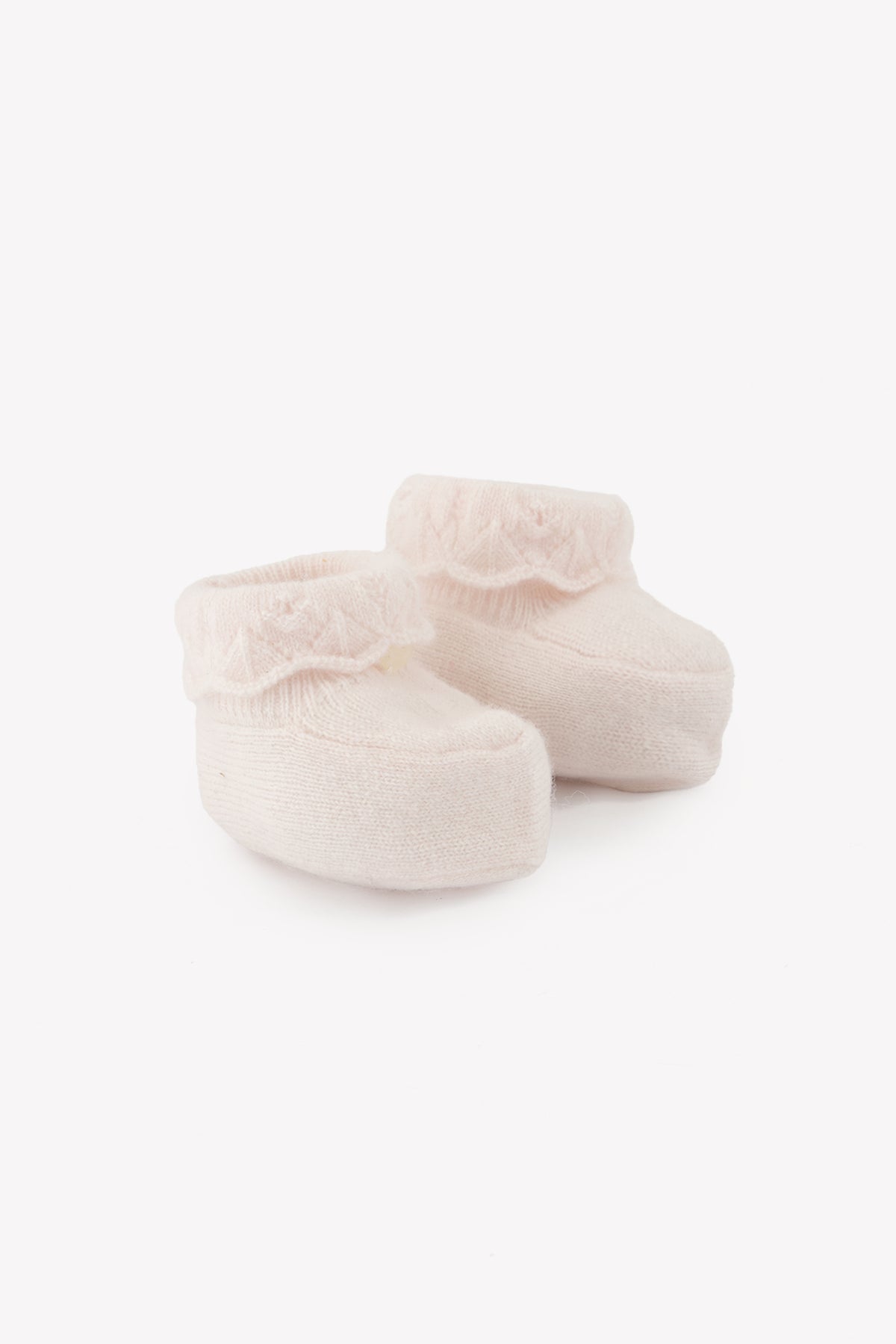 Chaussons - Rose pâle volants