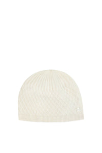Bonnet - Ecru 100% cachemire
