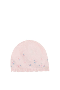 Bonnet petits tresors - Rose pâle