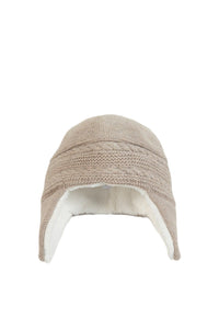 Bonnet en tricot chiné - Greige