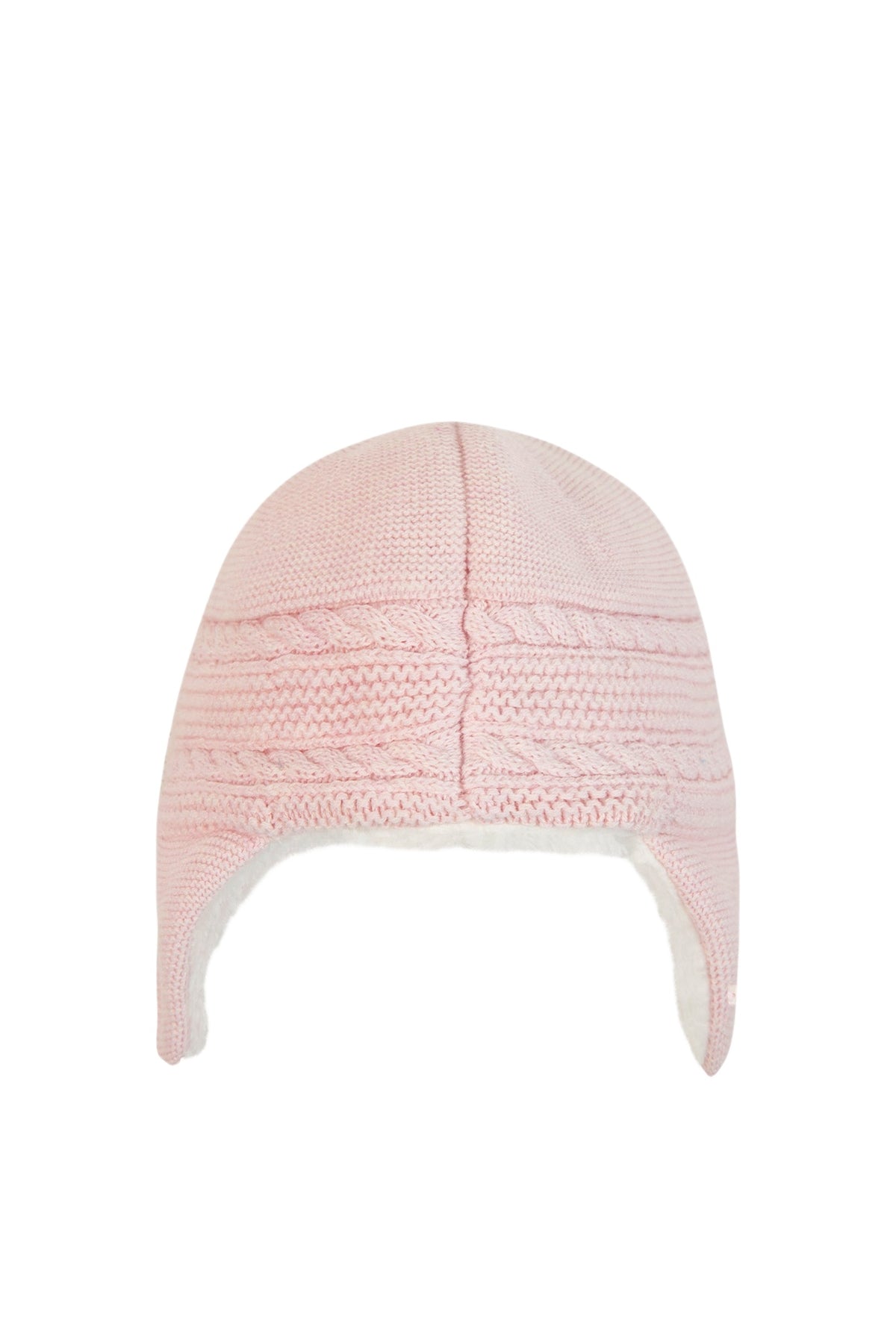 Bonnet - Rose pâle cache-oreilles