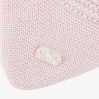 Rose Pâle Mouliné Nacre / Bonnet - Rose Pâle Cache-Oreilles