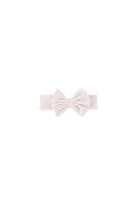 Bandeau petits tresors en coton - Rose pâle