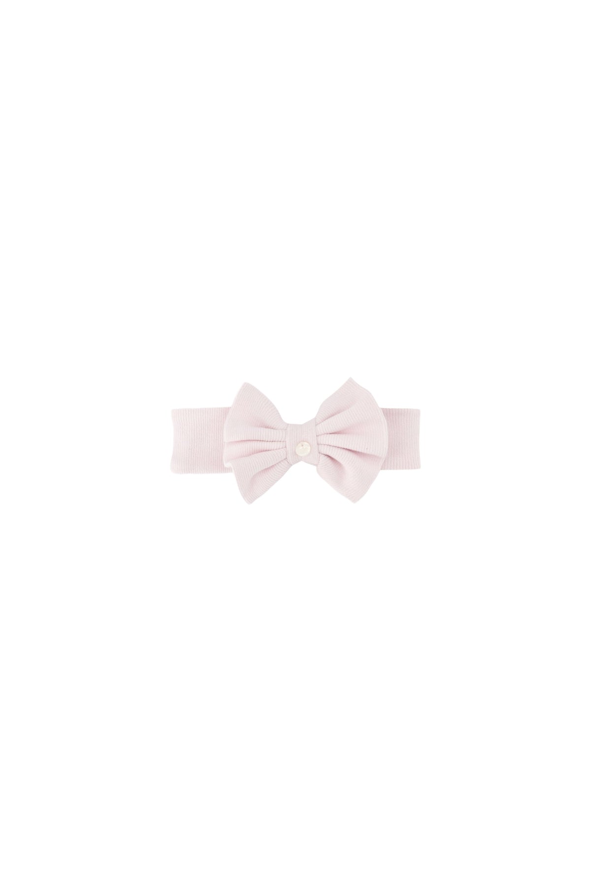 Bandeau petits tresors en coton - Rose pâle