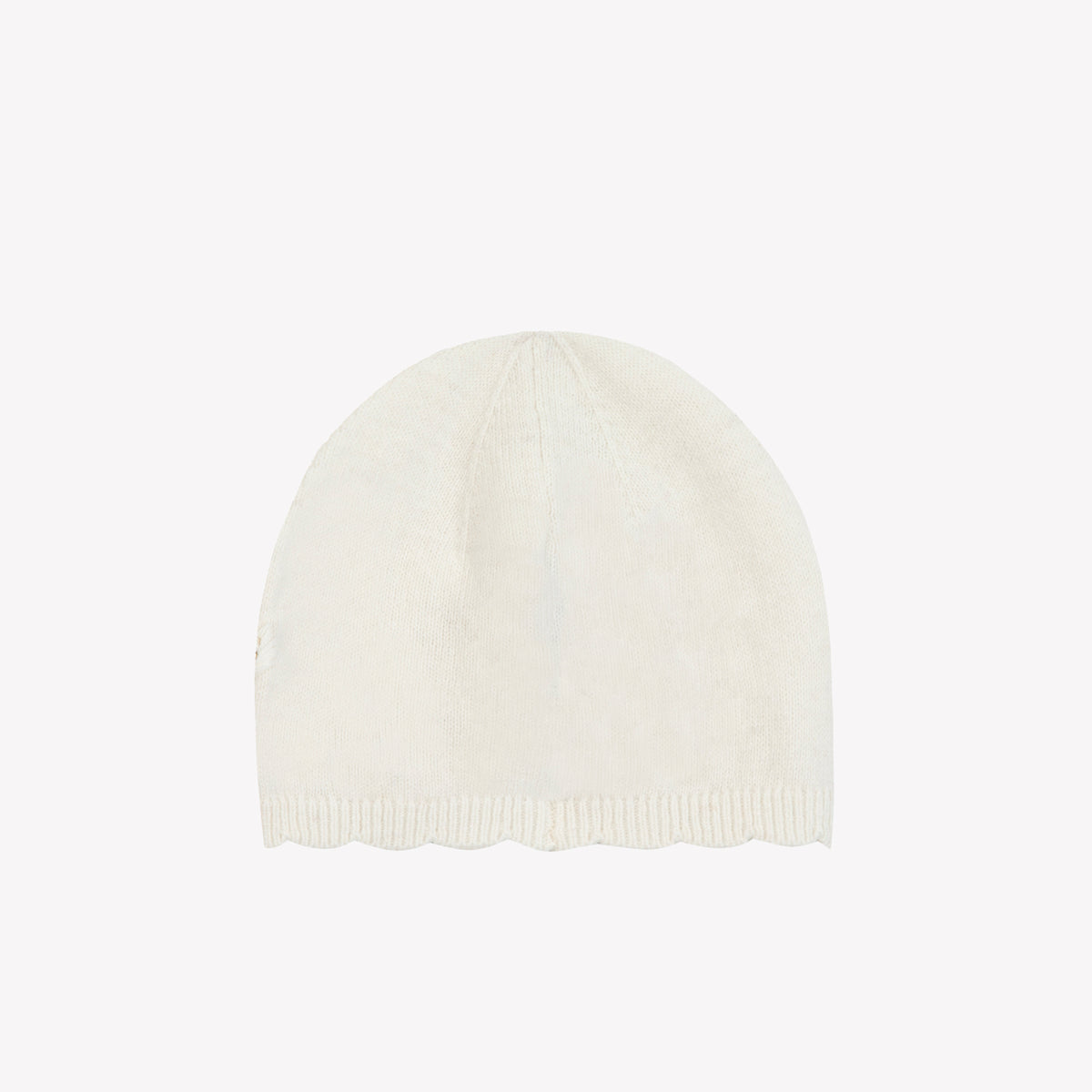 Nacre / Bonnet - Ecru Broderie Fleurs