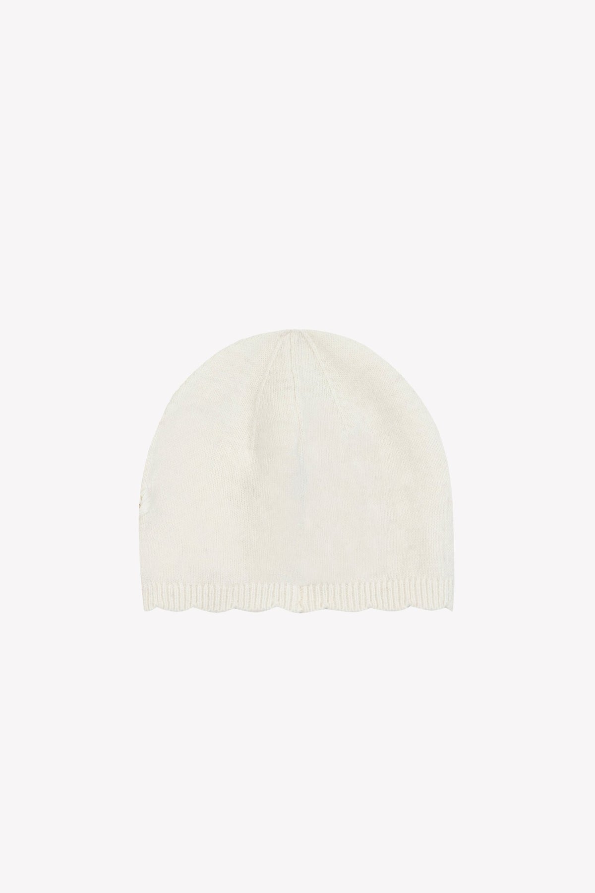 Bonnet jardin d'hiver en laine - Nacre
