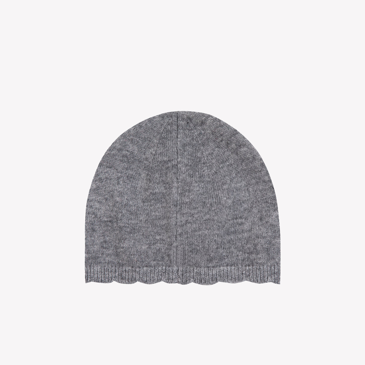 Gris Moyen / Bonnet - Gris Broderie Fleurs