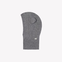 Gris Chiné Moyen / Cagoule - Gris 100% Cachemire