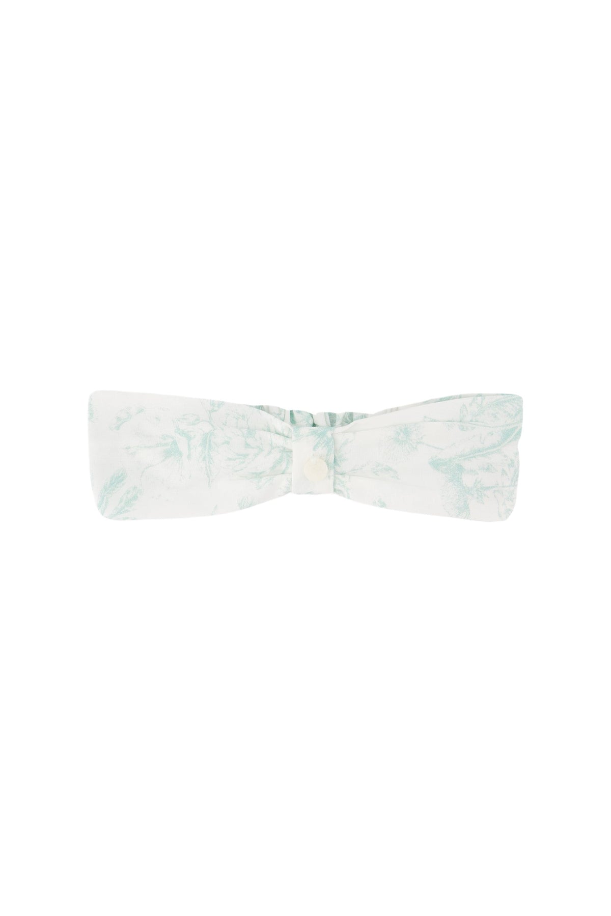 Bandeau - Vert d'eau inspiration Toile de Jouy