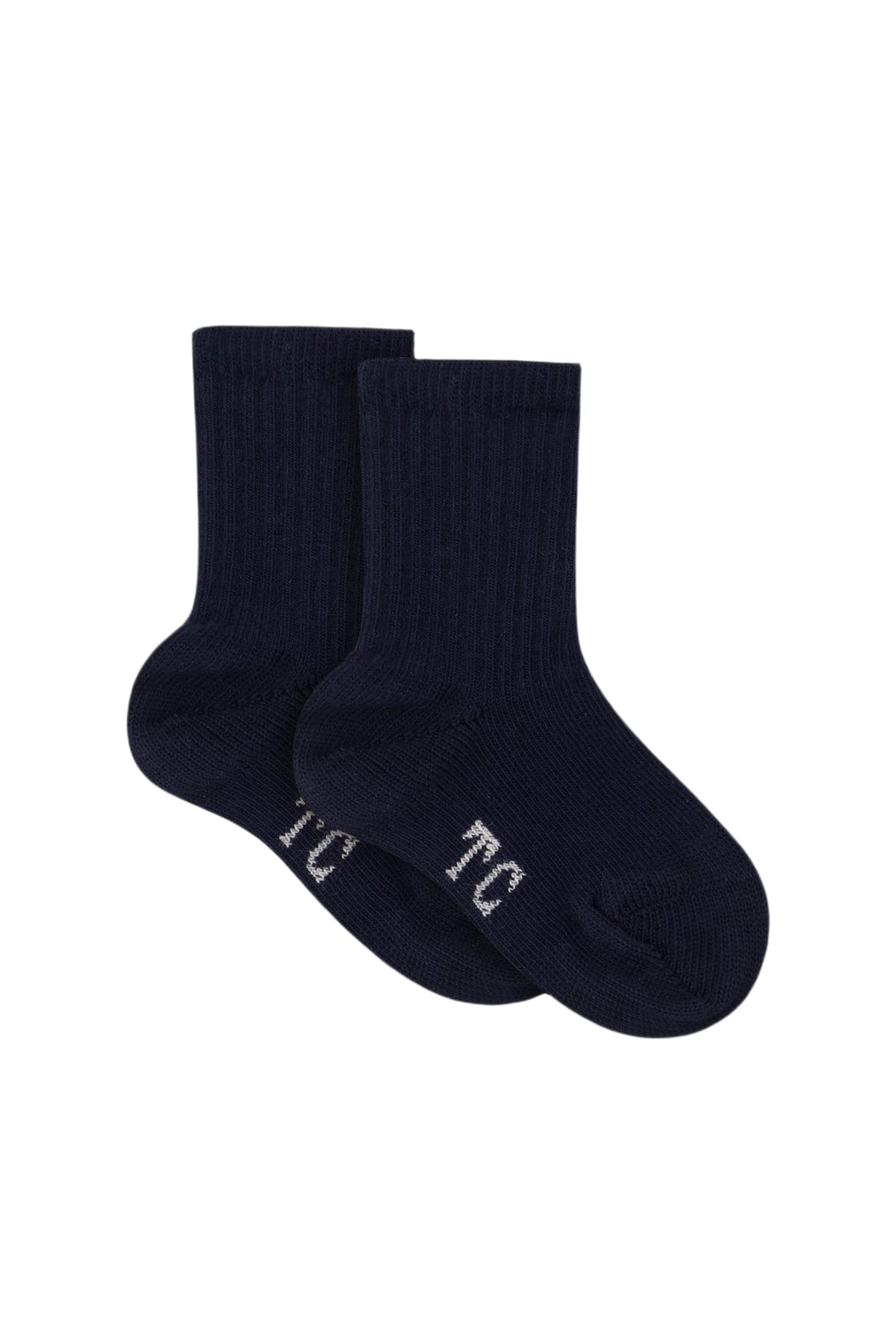 Chaussettes ceremonie en coton - Bleu marine