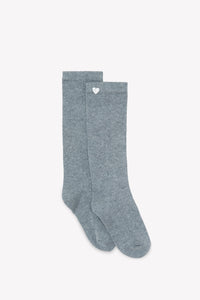 ZNO PICS // Chaussettes hautes - Gris chiné