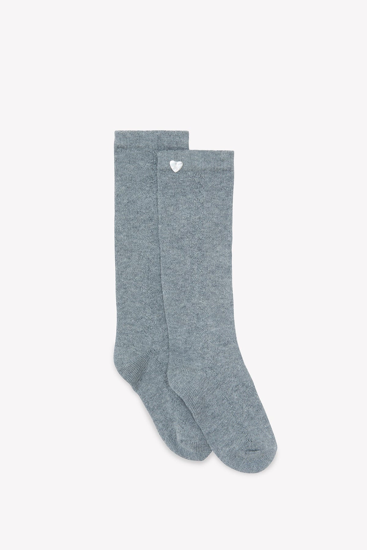ZNO PICS // Chaussettes hautes - Gris chiné