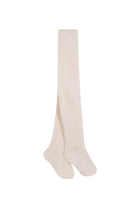 Collant petits tresors en coton - Rose pâle
