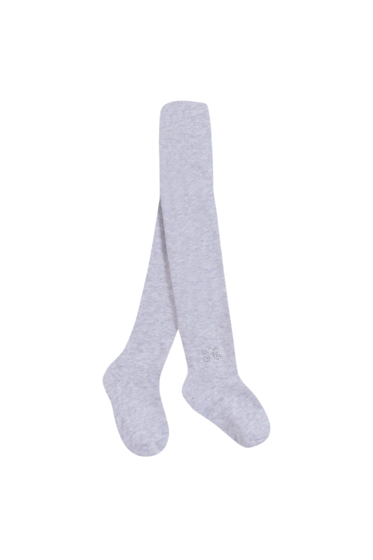 Collant - Gris chiné coton