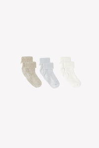 Kit chaussettes en laine - Bleu céleste