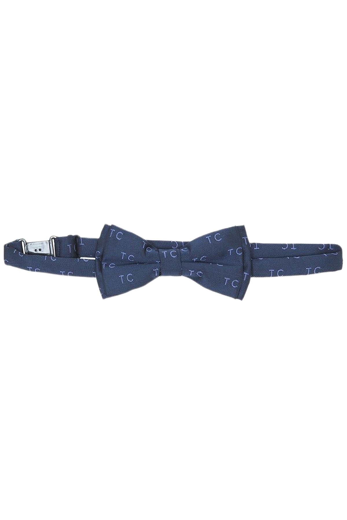 Nœud papillon à petits motifs - Bleu marine
