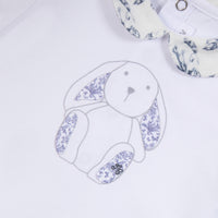 Coffret pyjama et doudou - Bleu inspiration Toile de Jouy