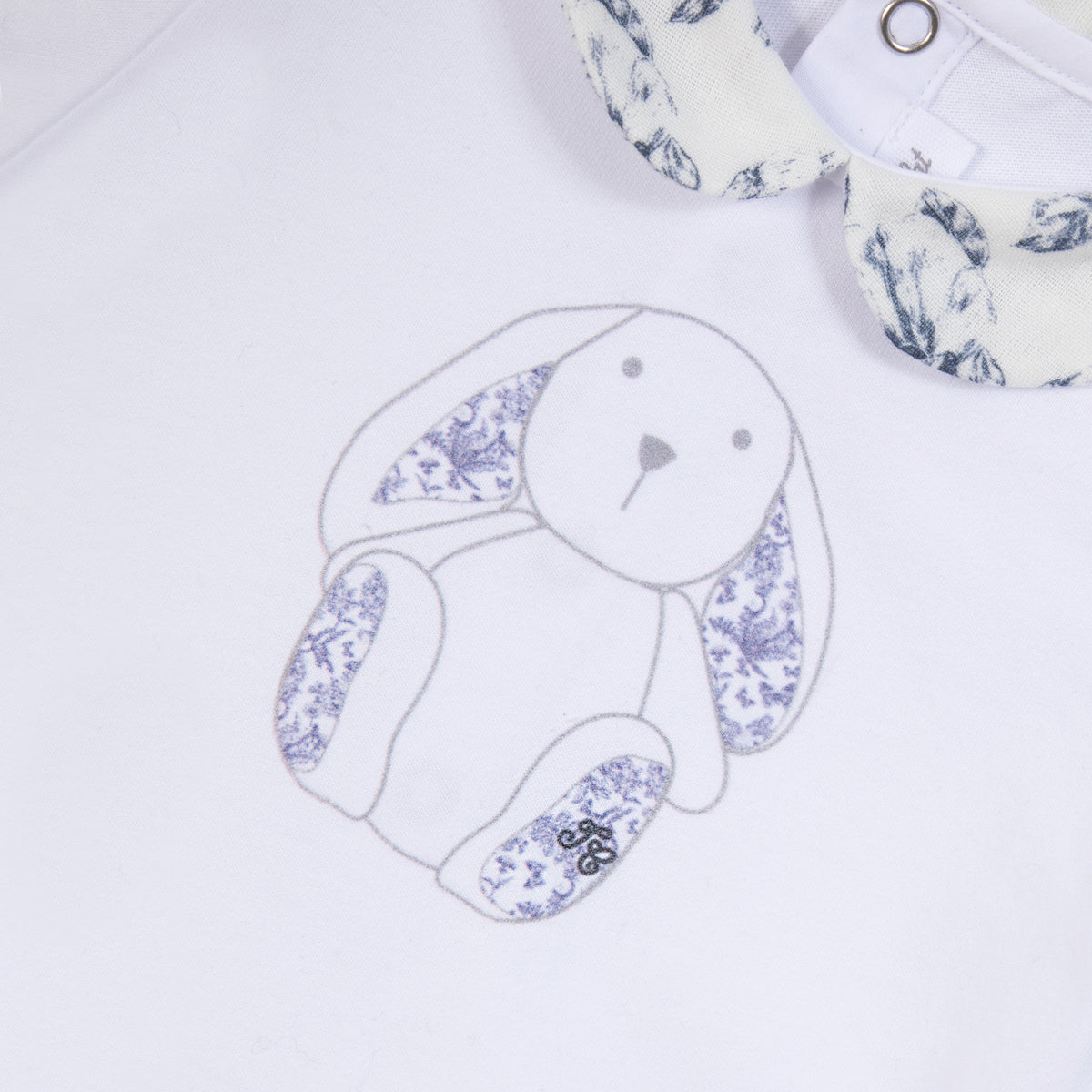 Coffret pyjama et doudou - Bleu inspiration Toile de Jouy