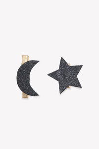 Barrette - Noir paillettes