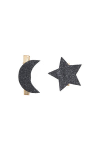 Barrette - Noir paillettes