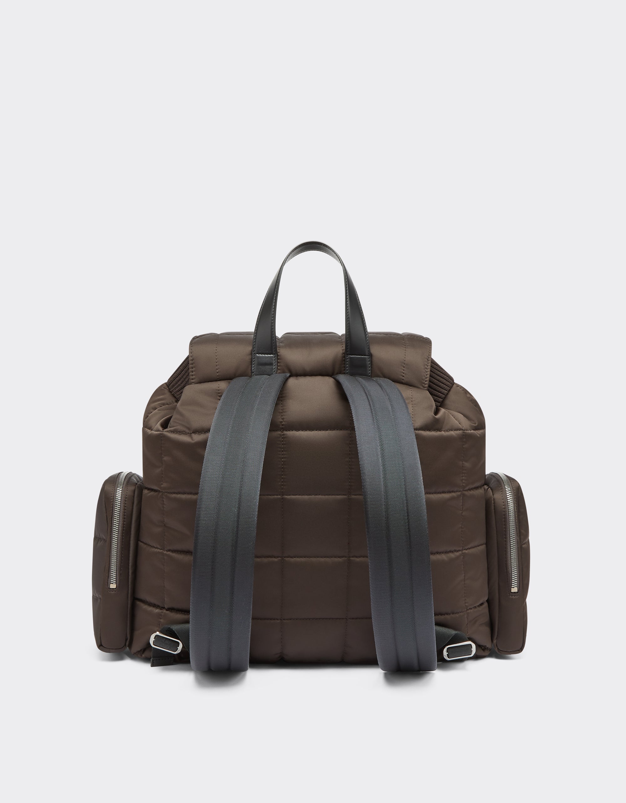 Sac à dos unisexe matelassé - Marrone Scuro