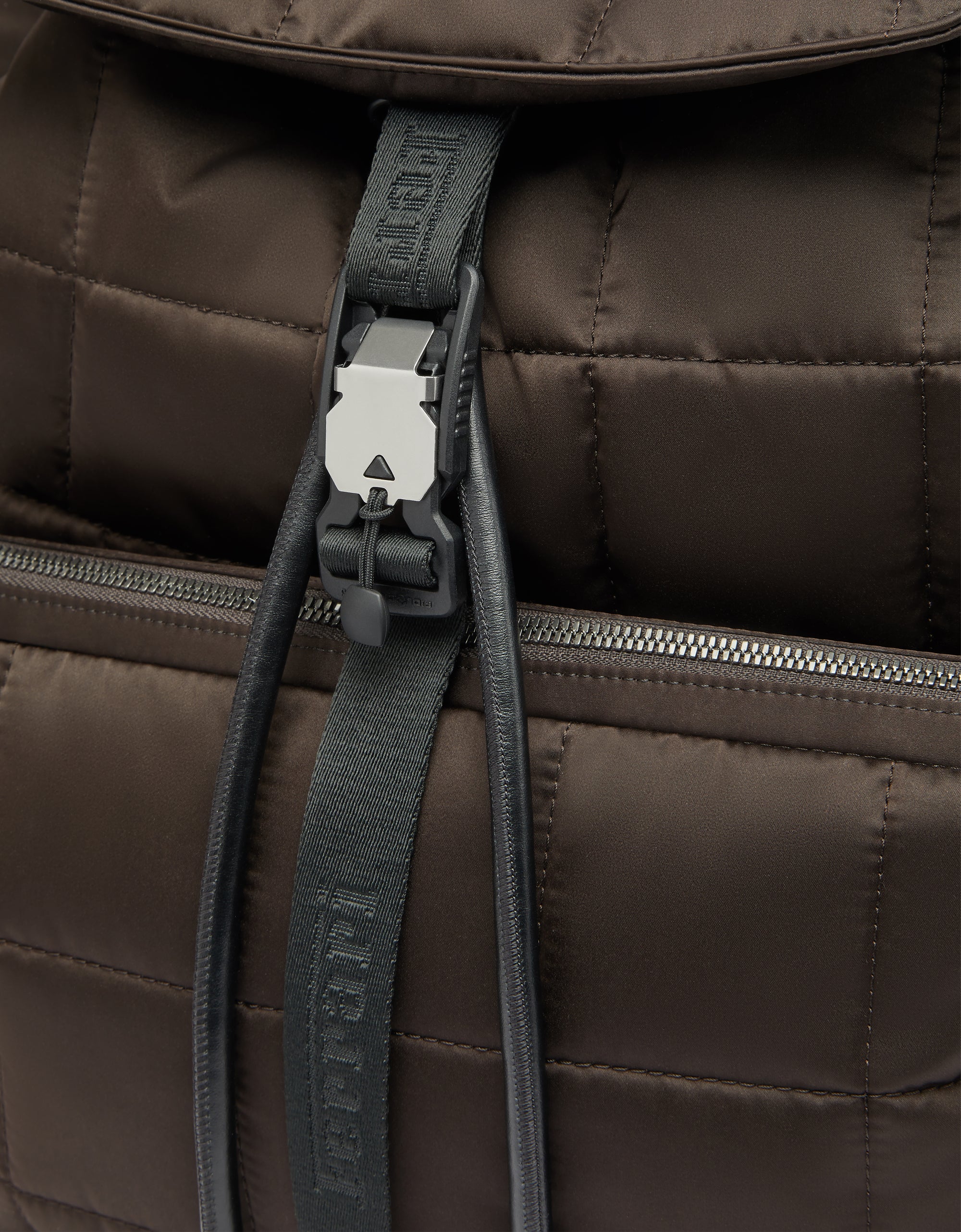 Sac à dos unisexe matelassé - Marrone Scuro