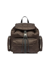 Sac à dos unisexe matelassé - Marrone Scuro