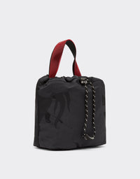 Sac seau unisexe avec motif Cheval Cabré - Nero