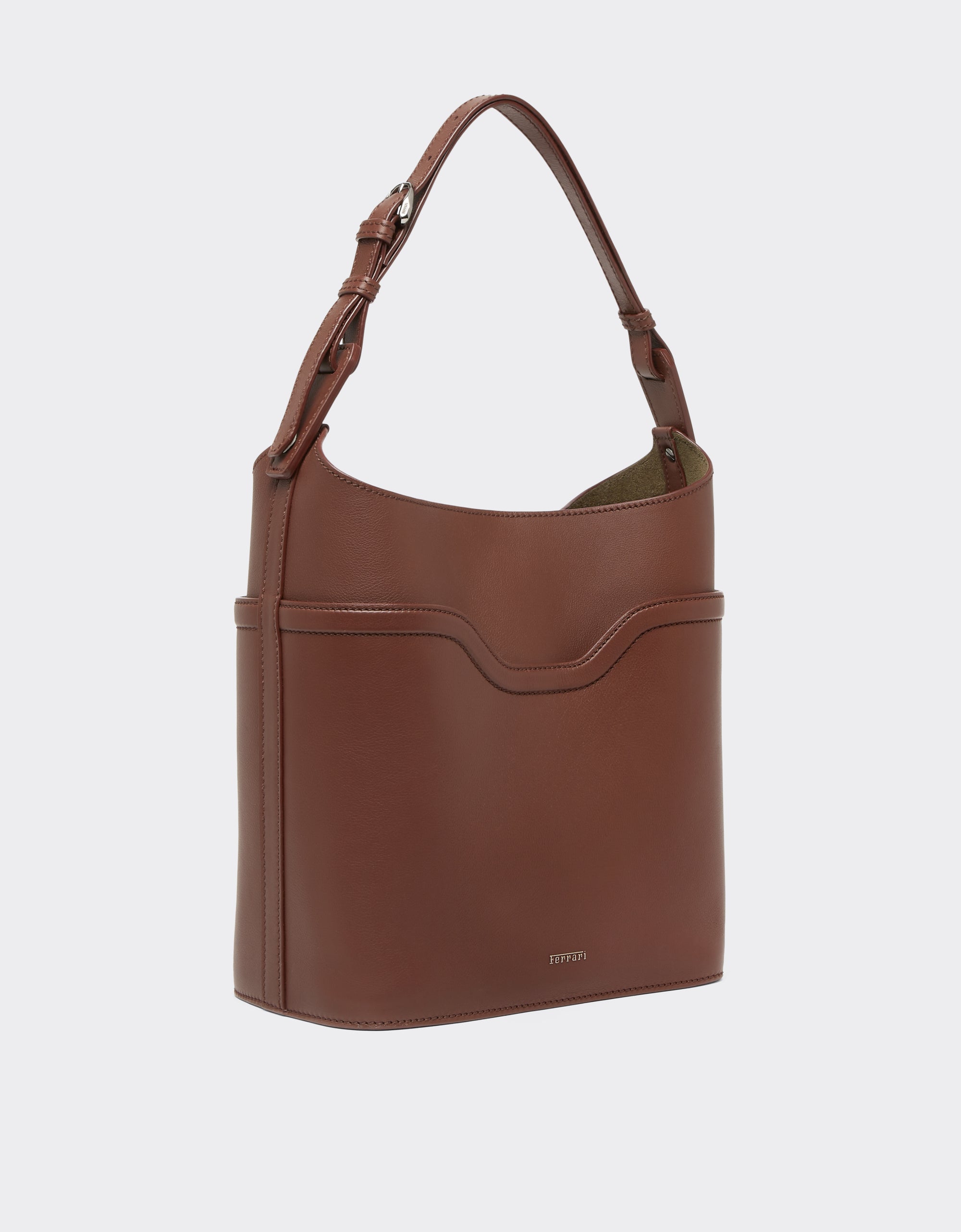Sac seau unisexe en cuir - Cuoio