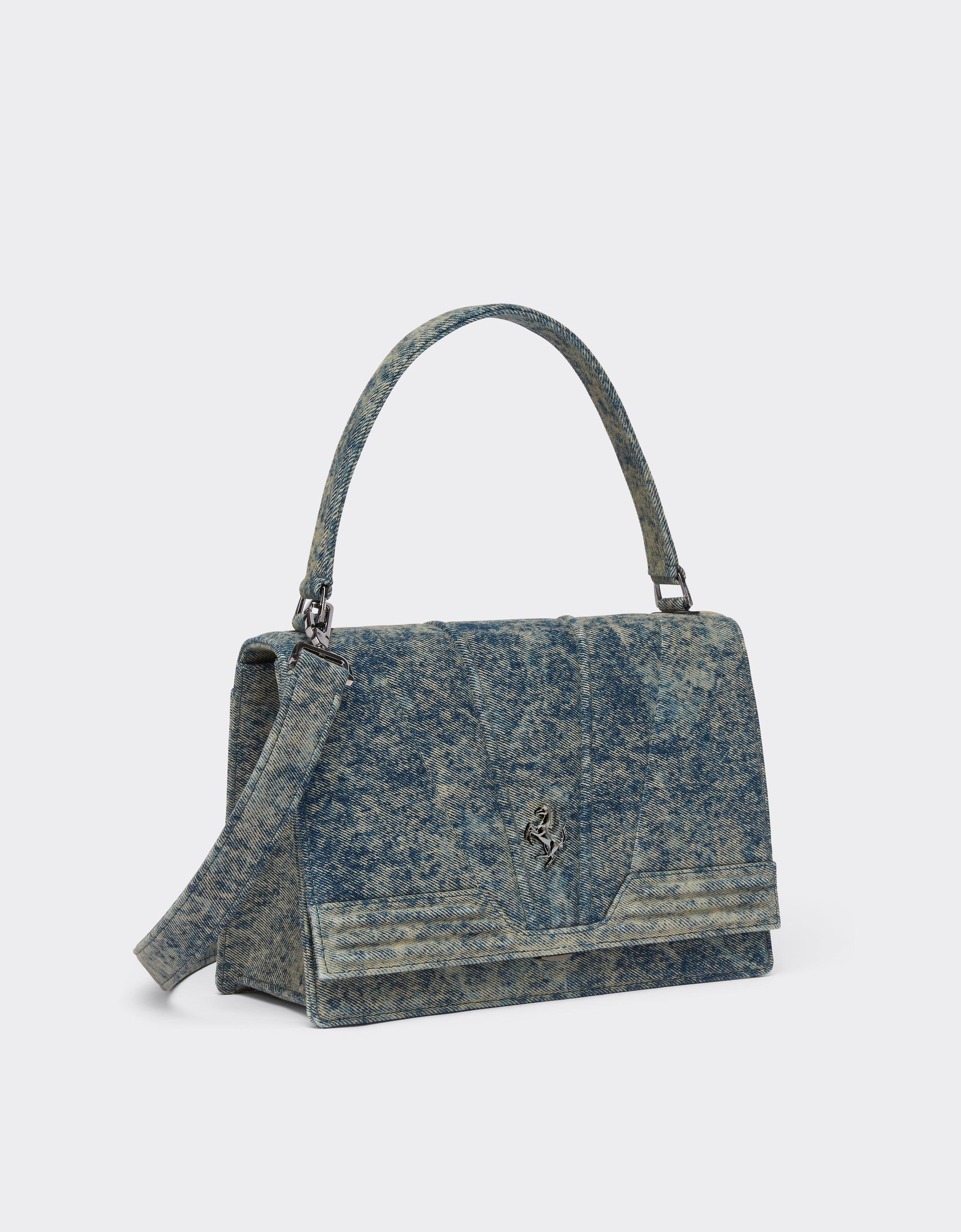 Sac à main unisexe Ferrari GT en denim - Dark Denim