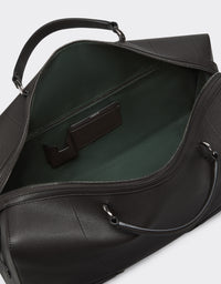 Sac de sport unisexe en cuir grainé - Marrone Scuro