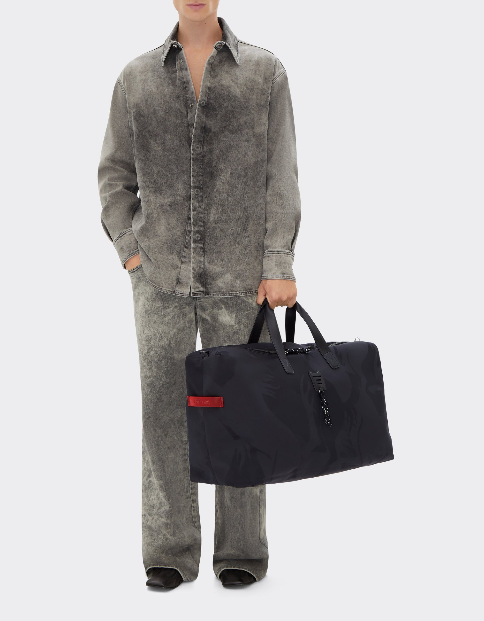 Sac de sport unisexe avec motif Cheval Cabré - Nero