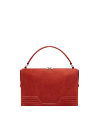 Unisex handbag Ferrari GT in suede - Terra Bruciata