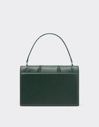 Sac à main unisexe Ferrari GT avec motifs 3D en cuir - Dark Green