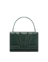 Sac à main unisexe Ferrari GT avec motifs 3D en cuir - Dark Green