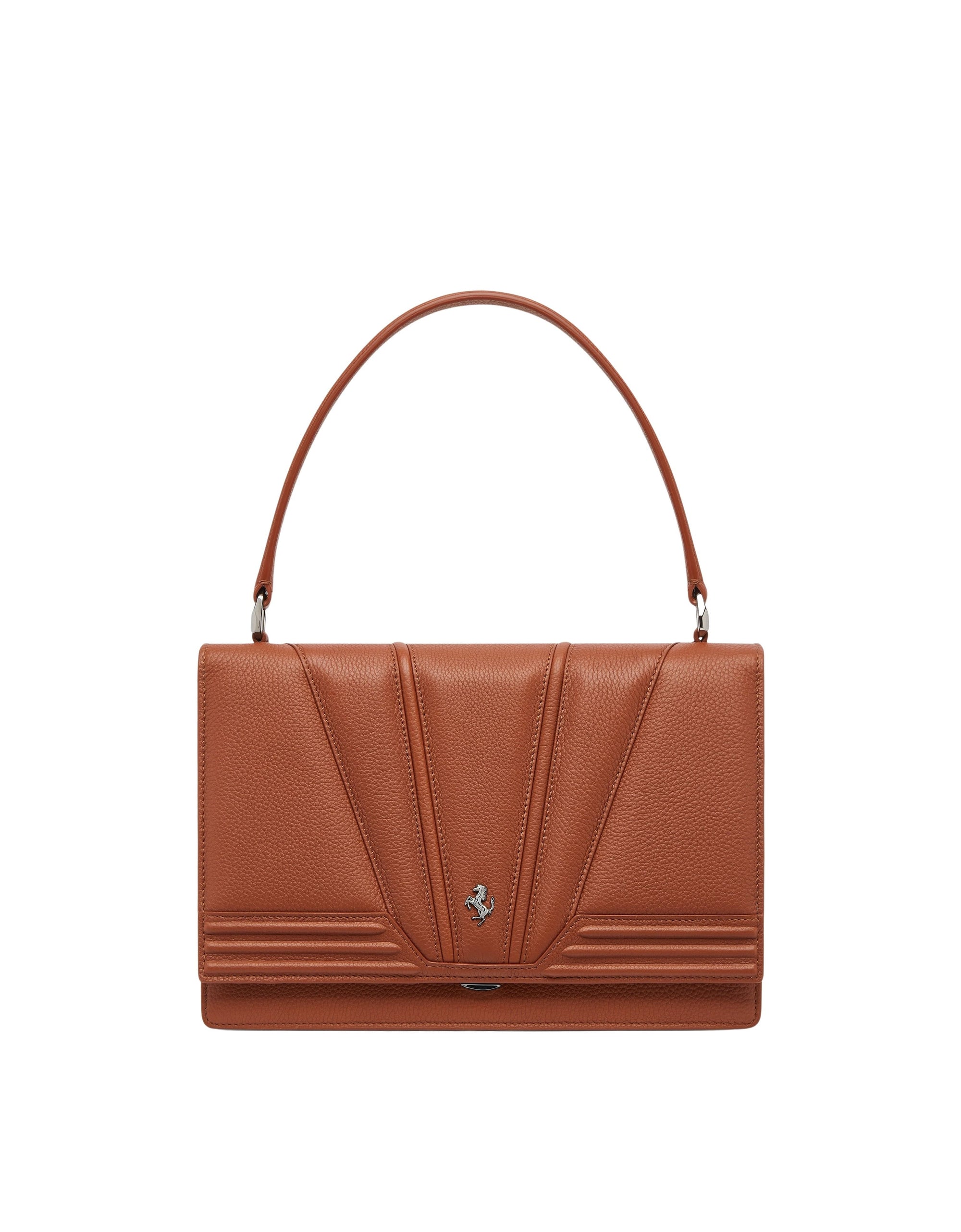 Sac à main unisexe Ferrari GT en cuir - Cuoio