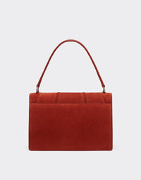 Sac à main unisexe Ferrari GT en cuir suédé - Terra Bruciata