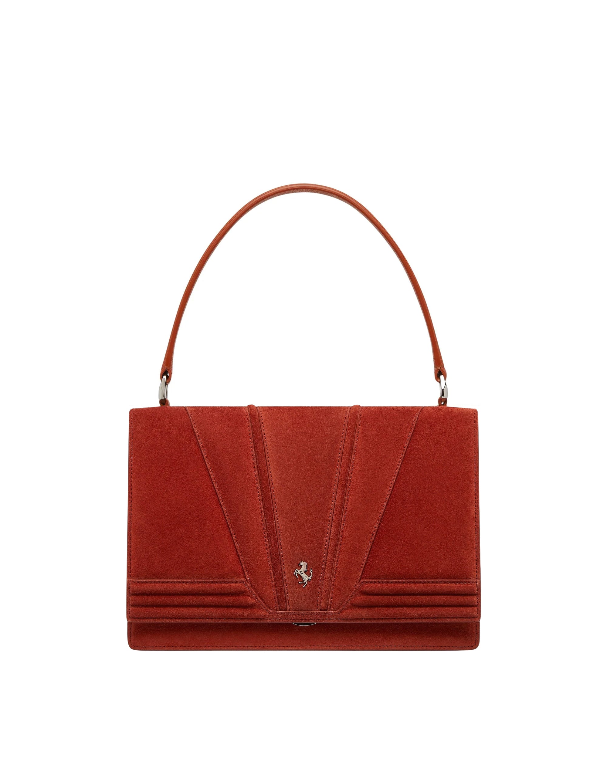 Sac à main unisexe Ferrari GT en cuir suédé - Terra Bruciata