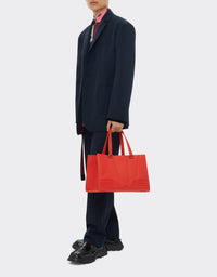 Sac à main unisexe Boston Ferrari GT en cuir - Rosso Dino