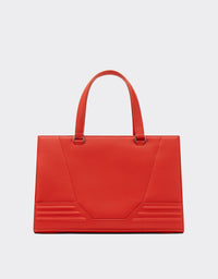 Sac à main unisexe Boston Ferrari GT en cuir - Rosso Dino