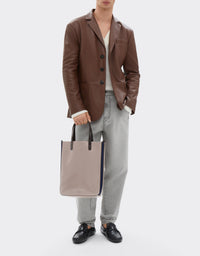 Cabas unisexe avec logo brodé - Dark Brown
