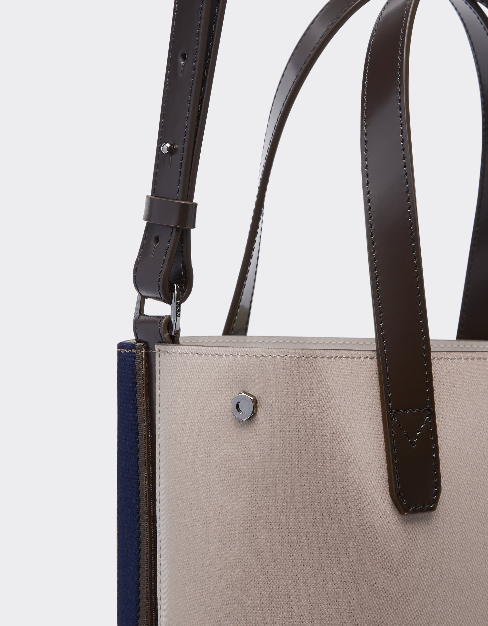 Cabas unisexe avec logo brodé - Dark Brown